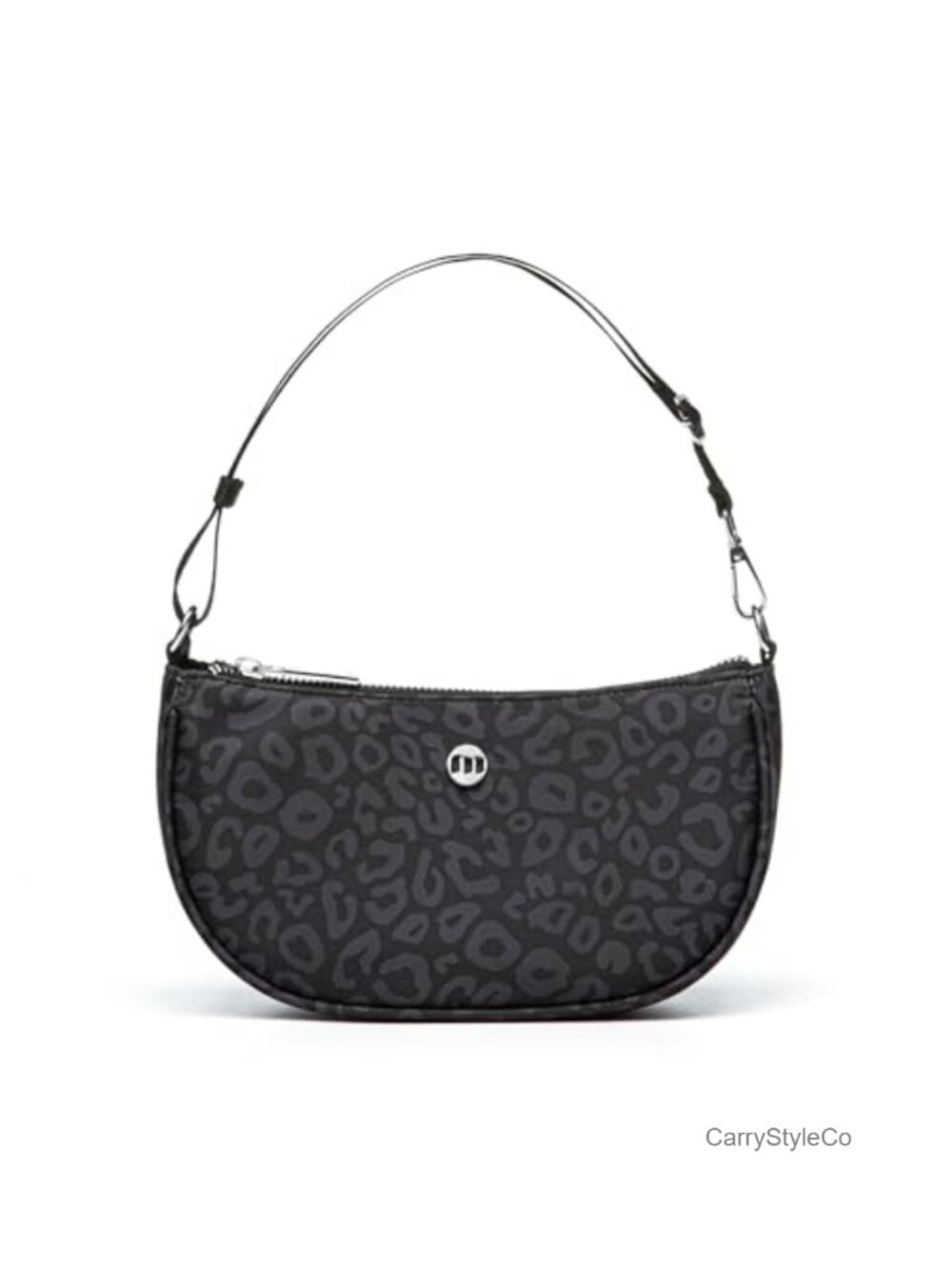Nylon Shoulder Bag Adjustable Strap Mini Clutch Crescent Purse